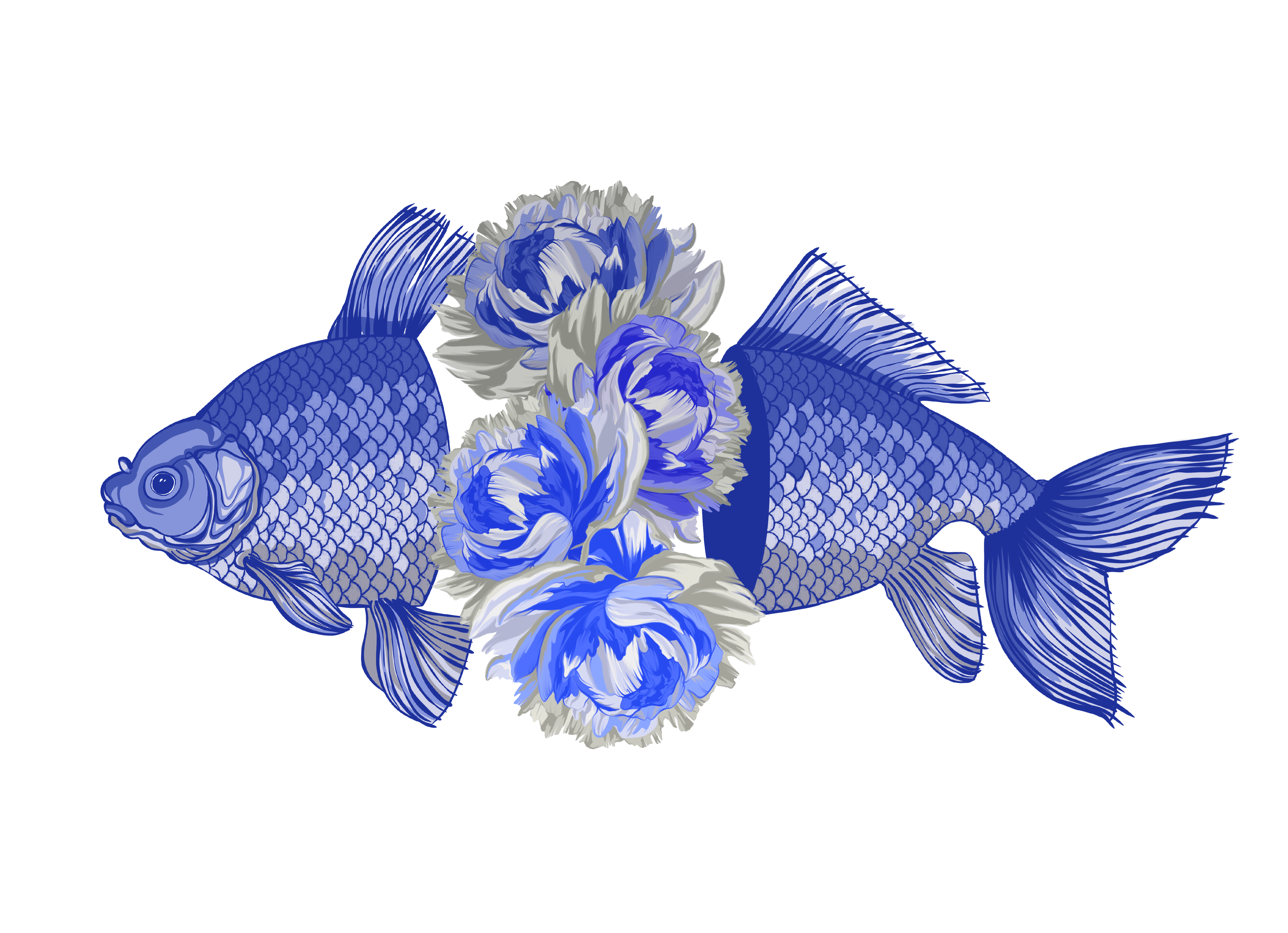 Blue Fish Restaurant Branding, Signage & Mural Design